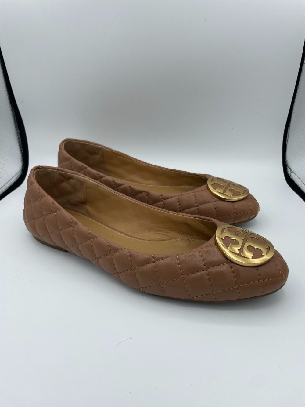 Tory Burch Benton Quilted Ballet Flat Size 10
